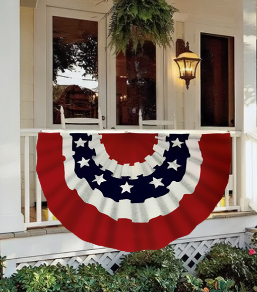Patriotic Mirage Fan Bunting